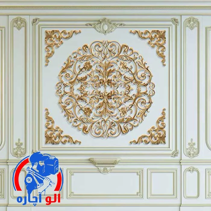 پتینه‌کاری دیوار پذیرایی