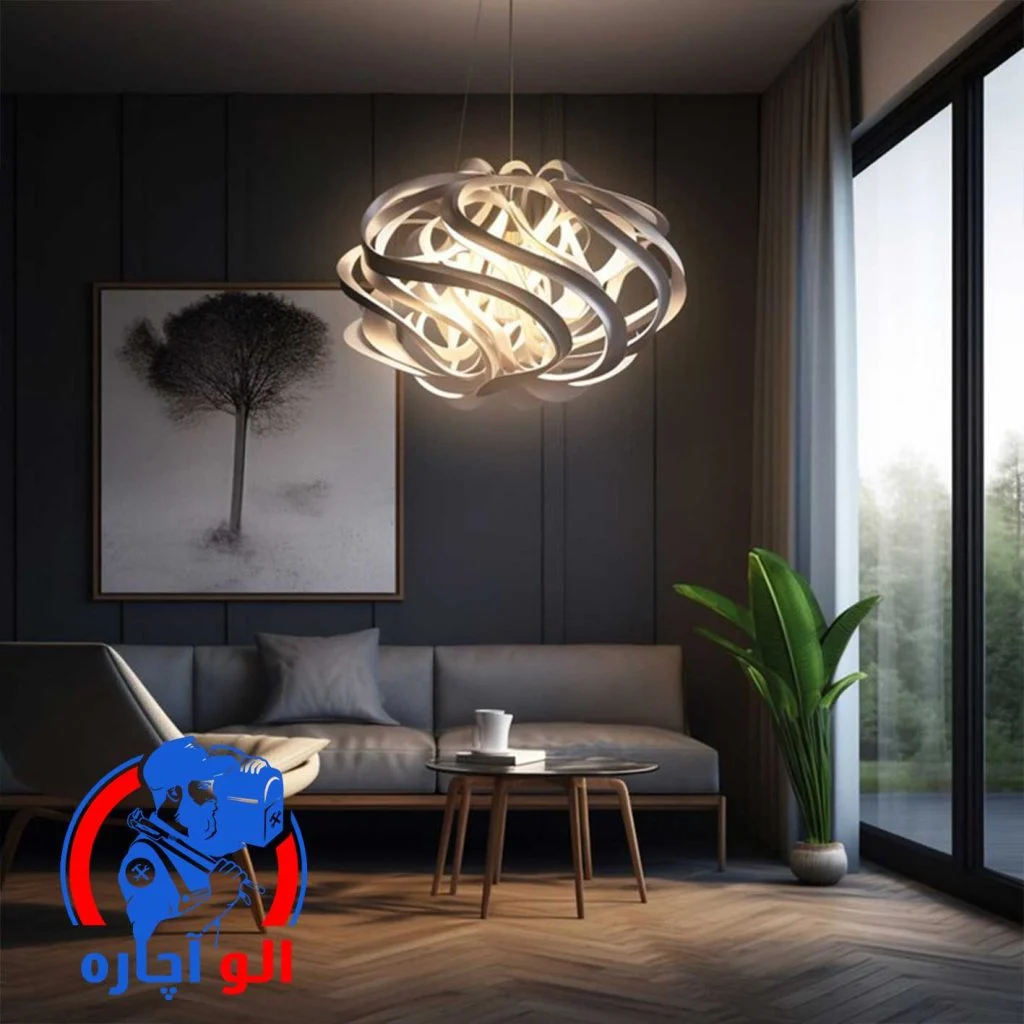 نقاشی دیوار پذیرایی با رنگ مات